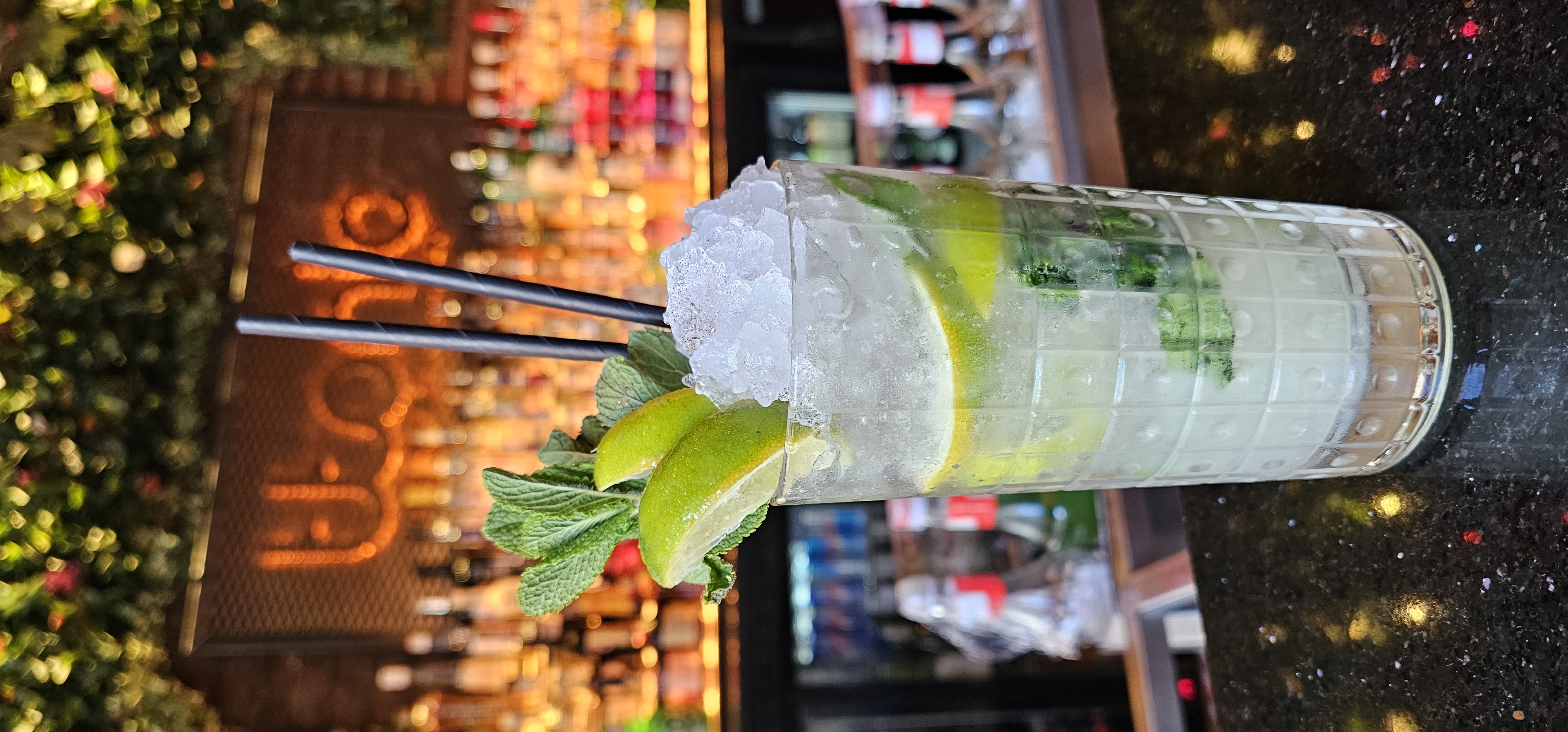 A mojito served at the illuminated ttonic bar in Sunderland